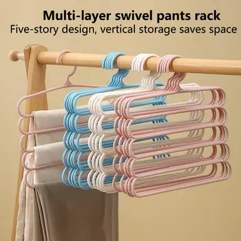 קולב בגדים נוחים אנטי להחליק לאתר-פחות לחיסכון עמ בטוח חומר רב שכבתיים מסתובב מכנסיים מתלה hogar אספקה הביתה