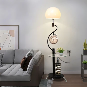 רטרו יוקרה נורדי הרוח LED 2023 מנורות הרצפה בסלון עיצוב הבית עומד אורות תאורה פנימית חדר השינה לסלון מנורות